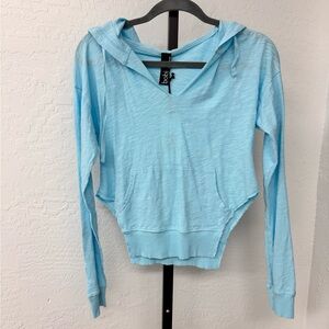 bobi Los Angeles Women's Light Blue Hoodie Top